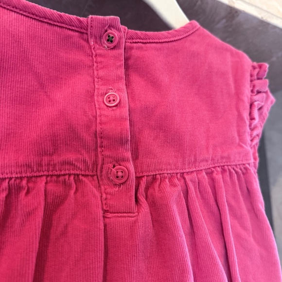 Mini Boden Dark Pink Corduroy Dress (4-5y) - Picture 2 of 4